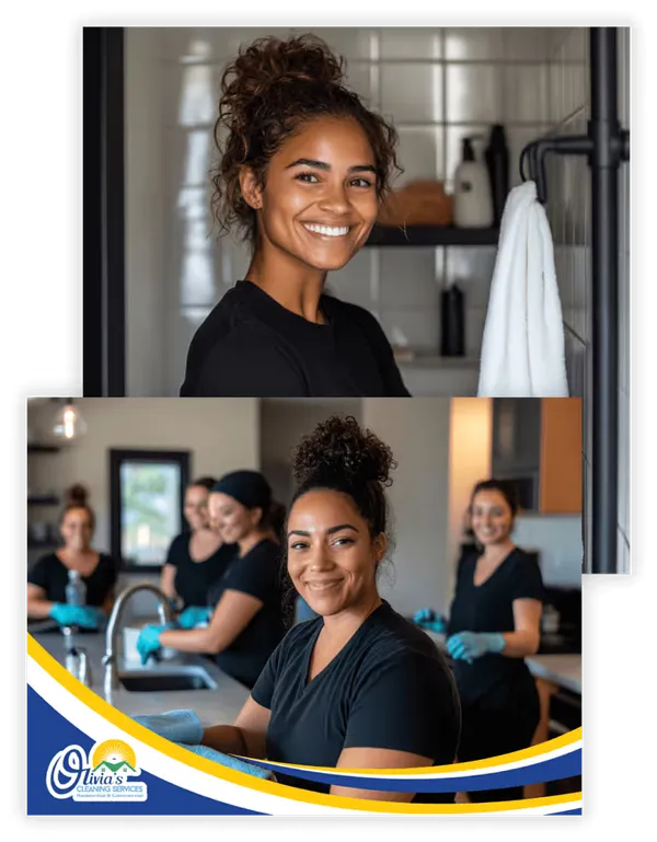 Olivia's cleaning services  cleaning team in Saint Louis