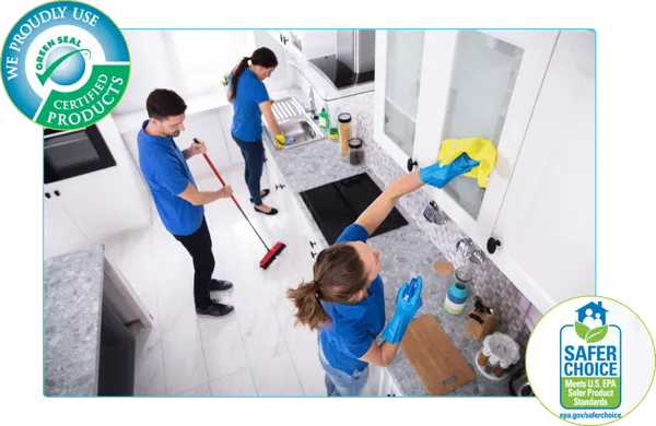 Talkora Cleaning Services cleaning team in Randolph